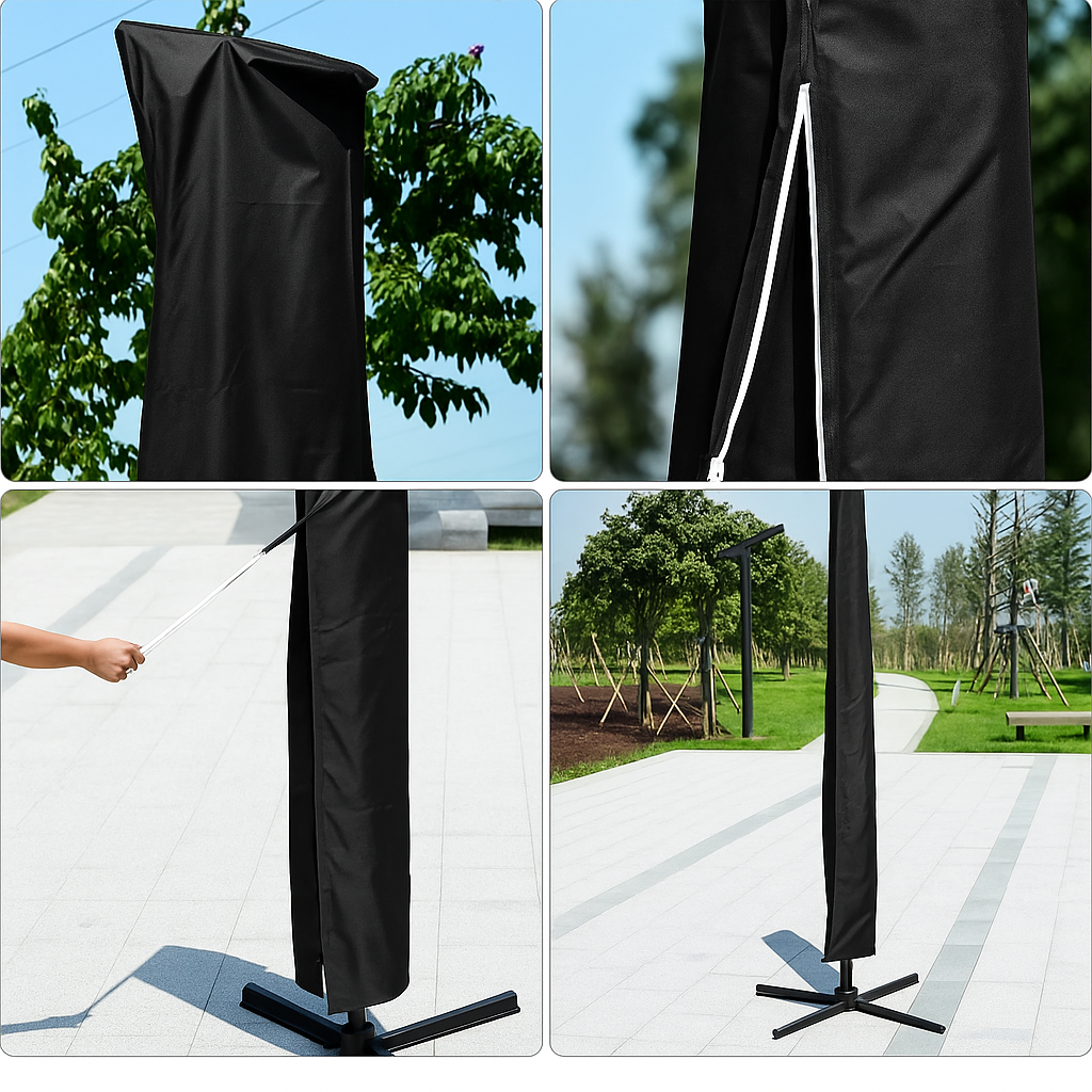 Jardioui Housse Parasol Déporté Etanche