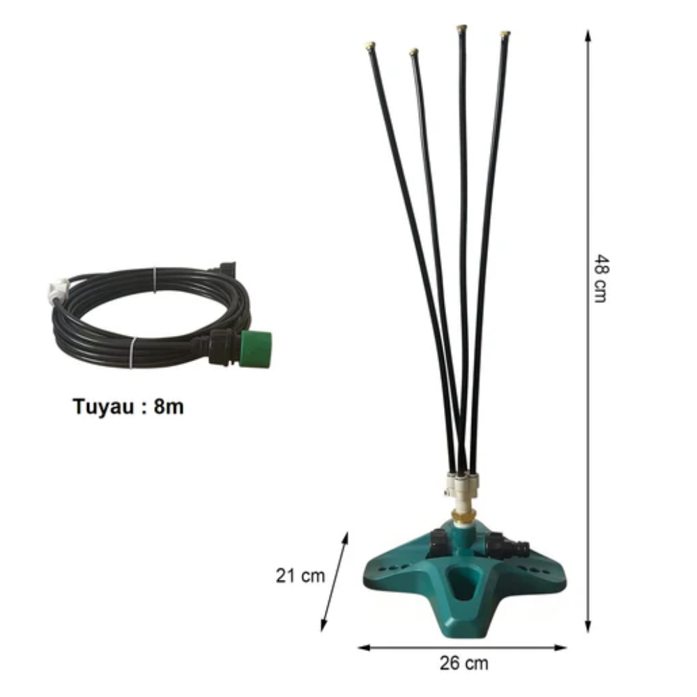 Système de Brumisation Portatif Ultra-Efficace Quattro-Spray