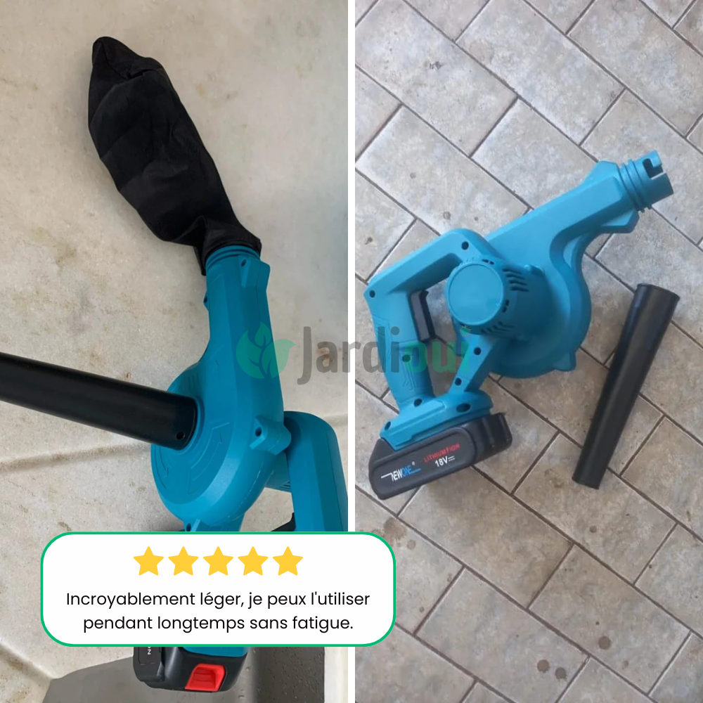 Souffleur-Aspirateur Électrique Pro Sans Fil (+ Batterie Offerte)