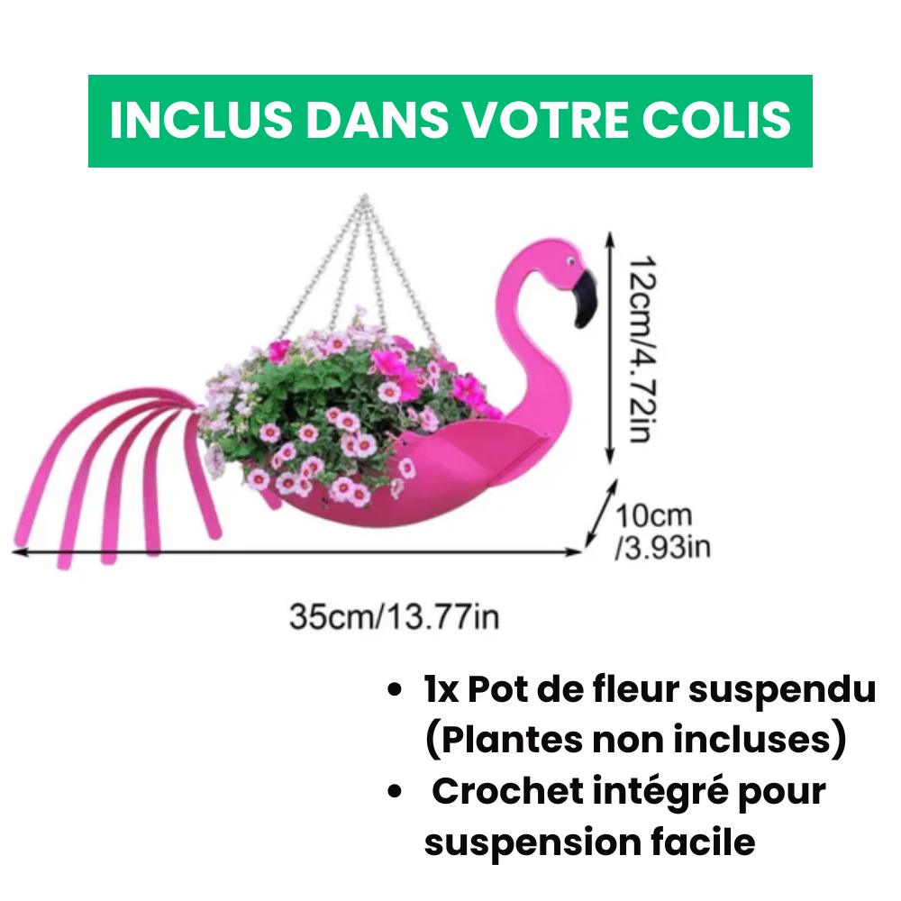 Pot de Fleurs Suspendu Animaux Artistiques