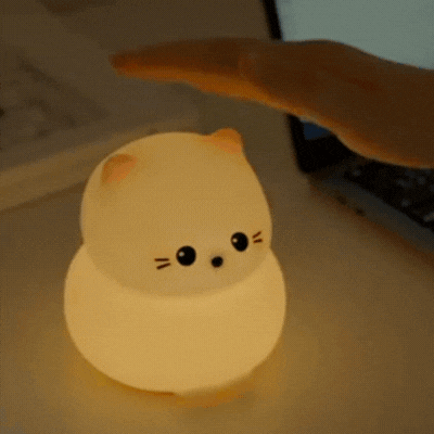 Veilleuse Chaton Doux Lumineux