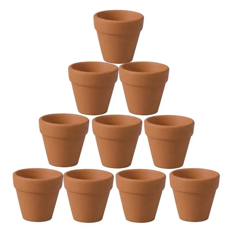 Jardioui 20 Pots (1.99 €/ pcs) Pot de Fleurs en Terre Cuite Naturelle