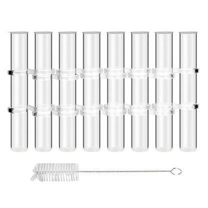 Jardioui 8 Tubes Set de Vase Floral Élégance