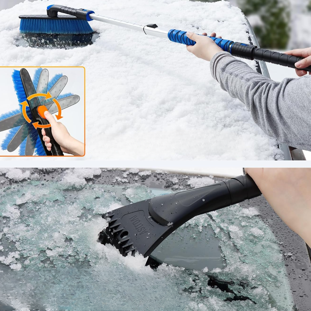 Jardioui Brosse à Neige Multifonction Robuste pour Voiture