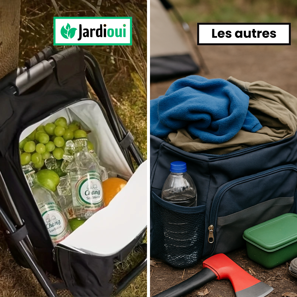 Jardioui Chaise Sac à Dos 3-en-1 Ultime