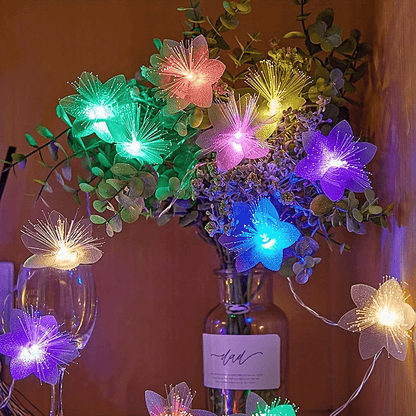 Jardioui Colorée Guirlande Fleur Artificielle Décorative