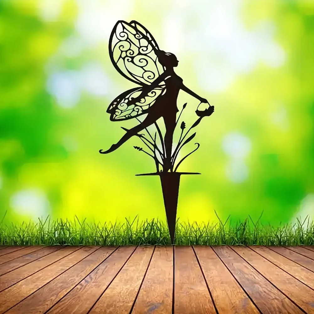 Jardioui Décoration de Jardin Fééerique en Métal