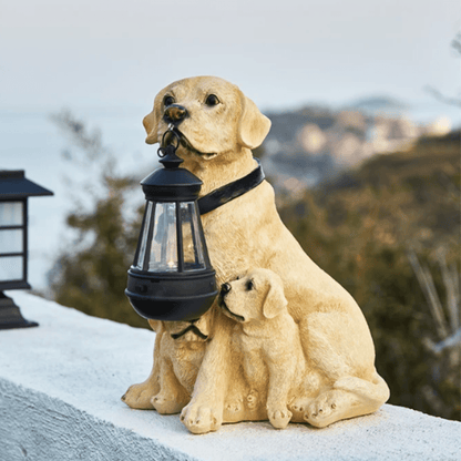 Jardioui Lampe Chien Solaire Éblouissant