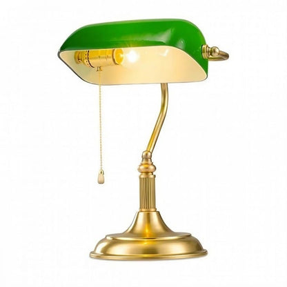 Jardioui Lampe de Bureau Vintage Vert Banquier