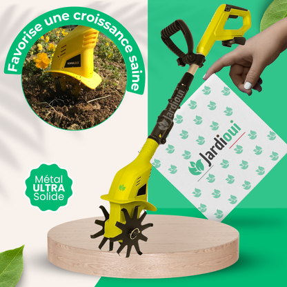 Jardioui Motobineuse Électrique Sans Fil de Jardin (+Batterie Offerte)
