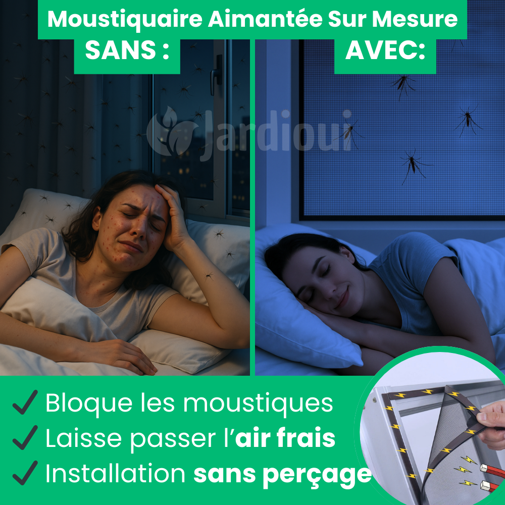 Jardioui Moustiquaire Magnétique sur Mesure