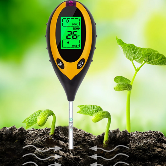 Jardioui PH-mètre de Sol Numérique Multifonction 4 en 1