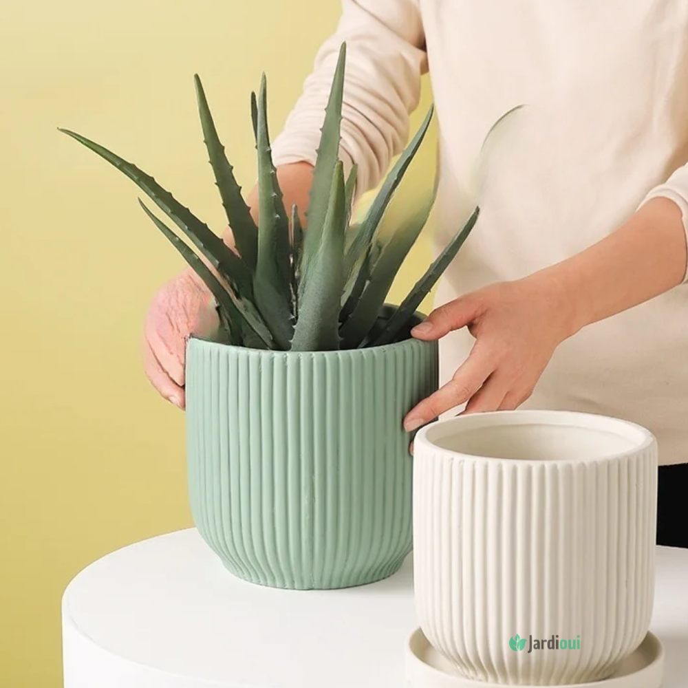 Jardioui Pot de Fleur en Céramique Élégant