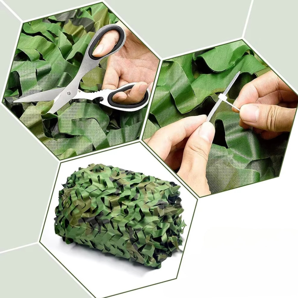 Jardioui Voile d'Ombrage Camouflage Premium