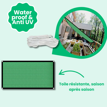 Jardioui Voile d'Ombrage Rectangulaire Premium
