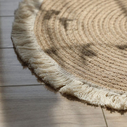 frJardioui Tapis Rond en Jute