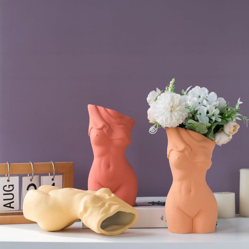 frJardioui Vase Corps de Femme en Céramique