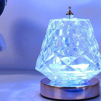 Jardioui Lampe en cristal à Lumière Multicolore
