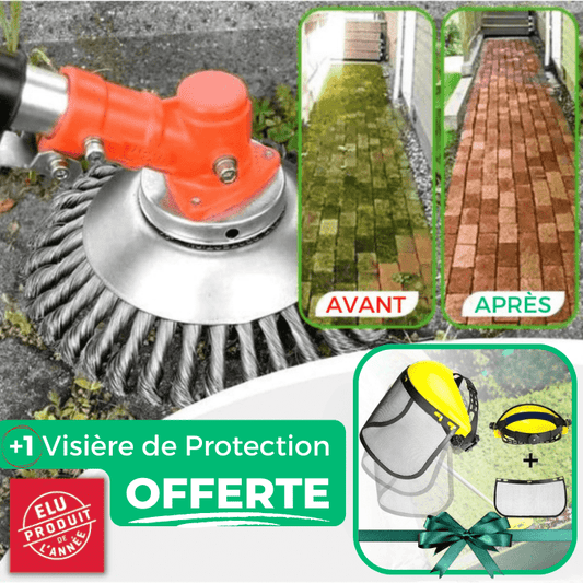 Jardioui Le coupe-bordures indestructible (+1 Visière Pro OFFERTE)